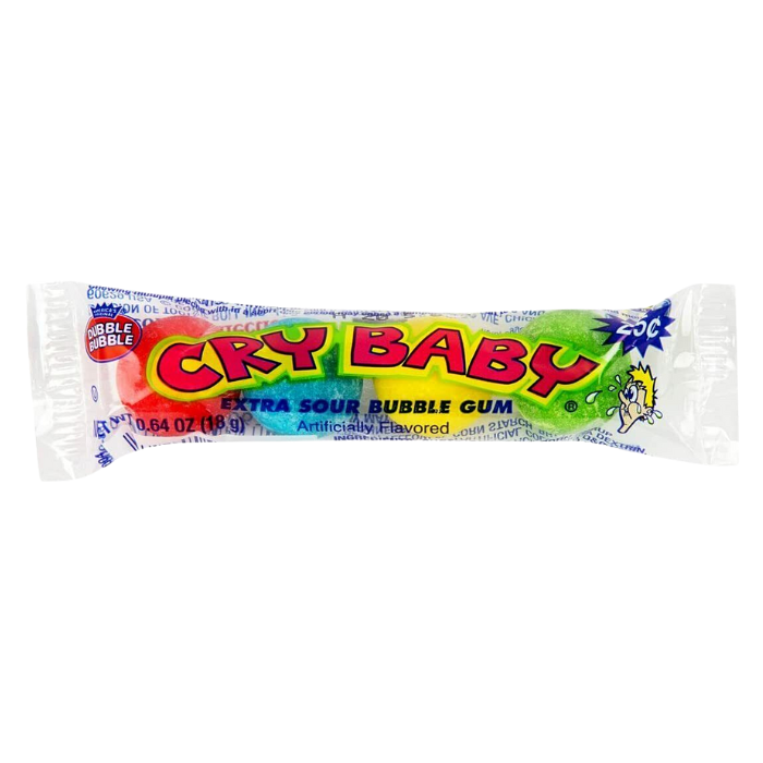 Dubble Bubble Cry Baby Extra Sour Bubble Gum 18g