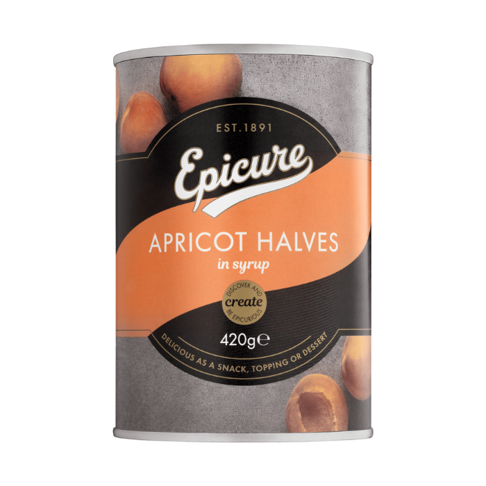 Epicure Apricot Halves in Syrup 420g