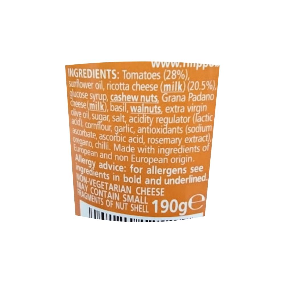 Filippo Berio Tomato & Ricotta Pesto 190g Label (1)