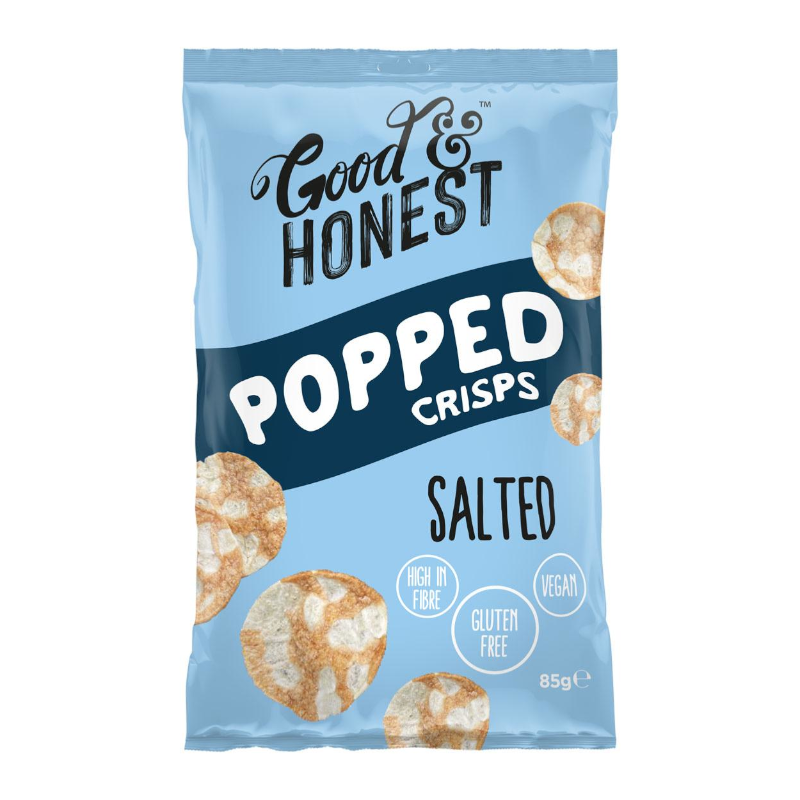Good & Honest Popped Crisps Salted Flavour 85g