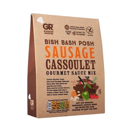 Gordon Rhodes Bish Bash Posh Sausage Cassoulet Gourmet Sauce Mix 75g