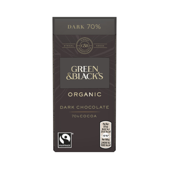Green & Black's Organic Dark 70% Chocolate Bar 35g