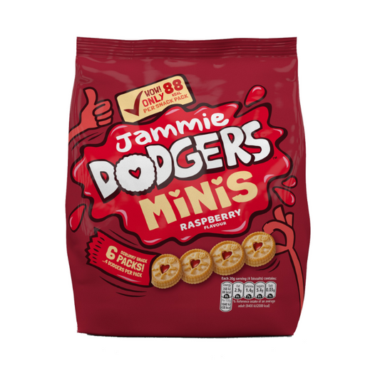 Jammie Dodgers Minis Raspberry Flavour 6 x 20g
