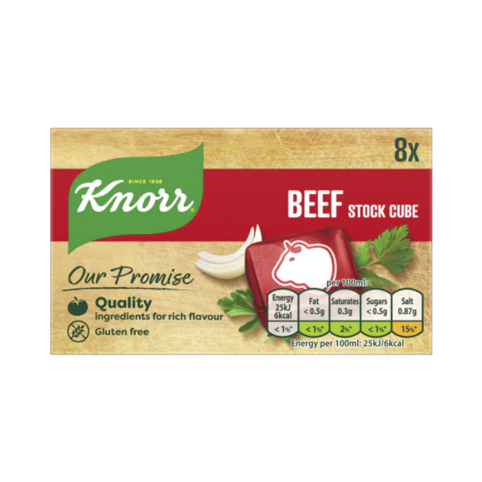 Knorr Beef Stock Cubes 8 x 10g