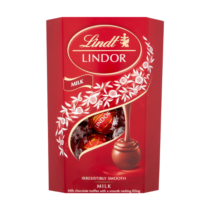 Lindt Lindor Milk Chocolate Truffles Box 200g