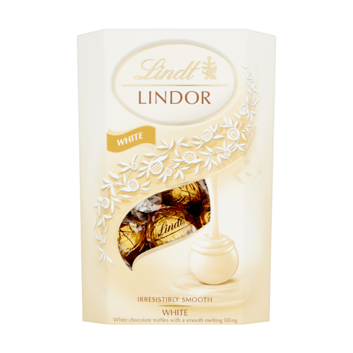 Lindt Lindor White Chocolate Truffles Box 200g