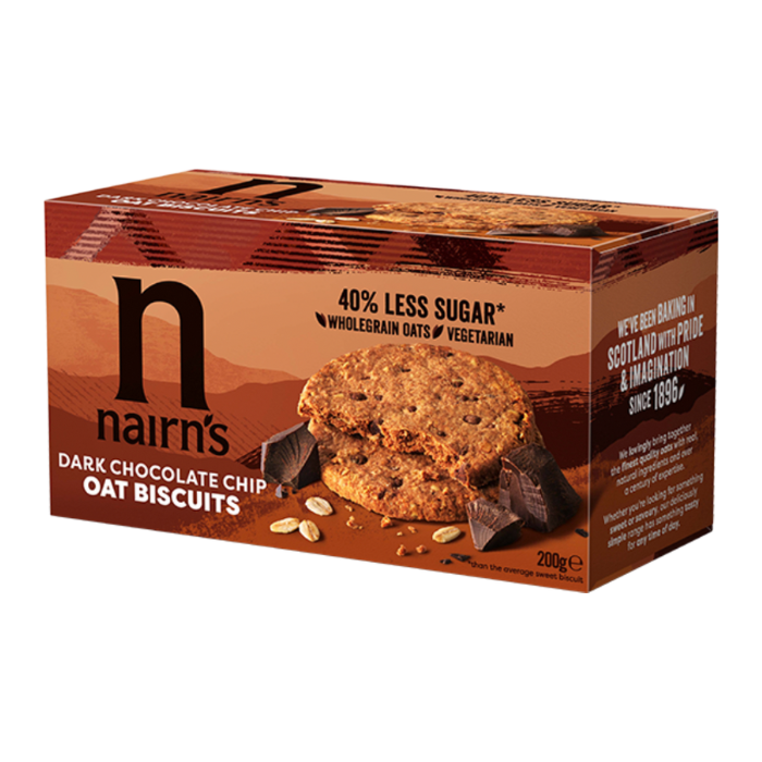 Nairn's Dark Chocolate Chip Oat Biscuits 200g