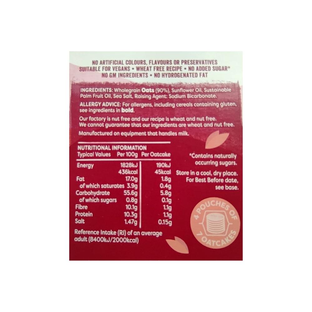 Nairn's Rough Oatcakes 291g Label