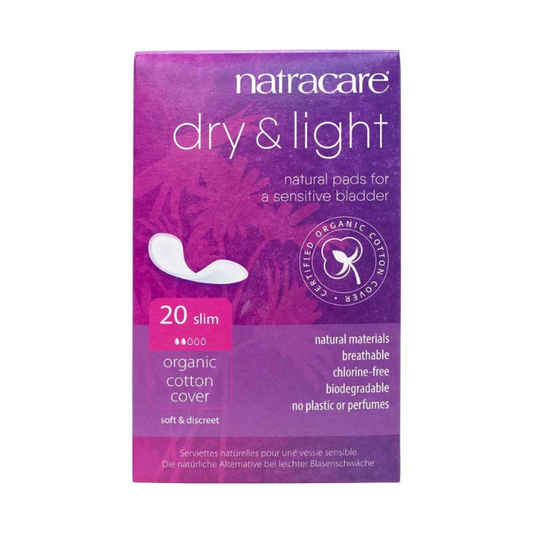 Natracare Dry & Light Slim Incontinence Pads 20 Pack