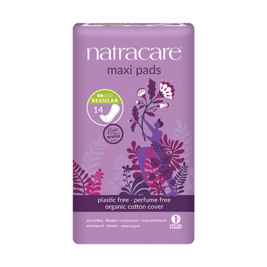 Natracare Regular Natural Maxi Pads 14 Pack