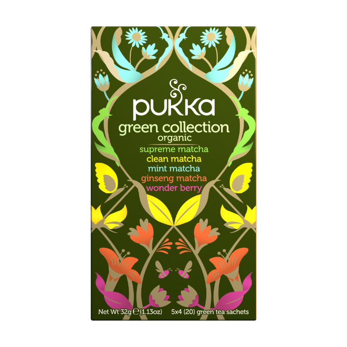 Pukka Herbs Green Collection 20 Tea Sachets, 32g