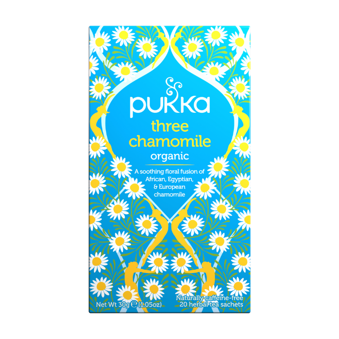 Pukka Herbs Three Chamomile 20 Tea Sachets, 30g