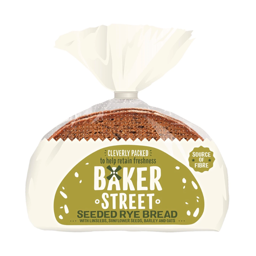 Baker Street Seeded Rye Bread 500g