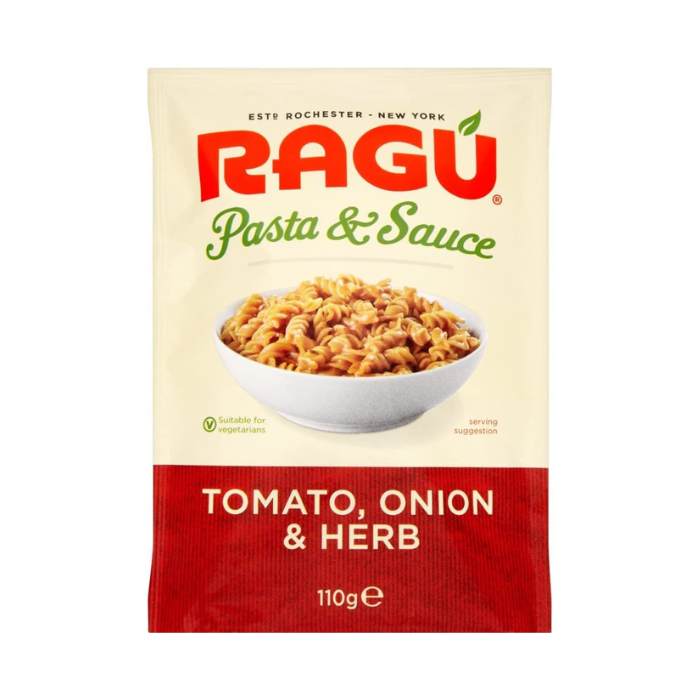 RAGU Pasta & Sauce Tomato, Onion & Herb 110g