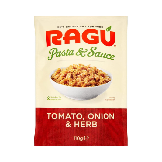 RAGU Pasta & Sauce Tomato, Onion & Herb 110g