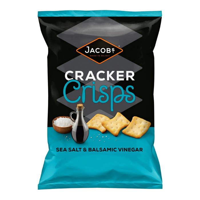 Jacobs Salt and Vinegar Cracker Crisps 150g