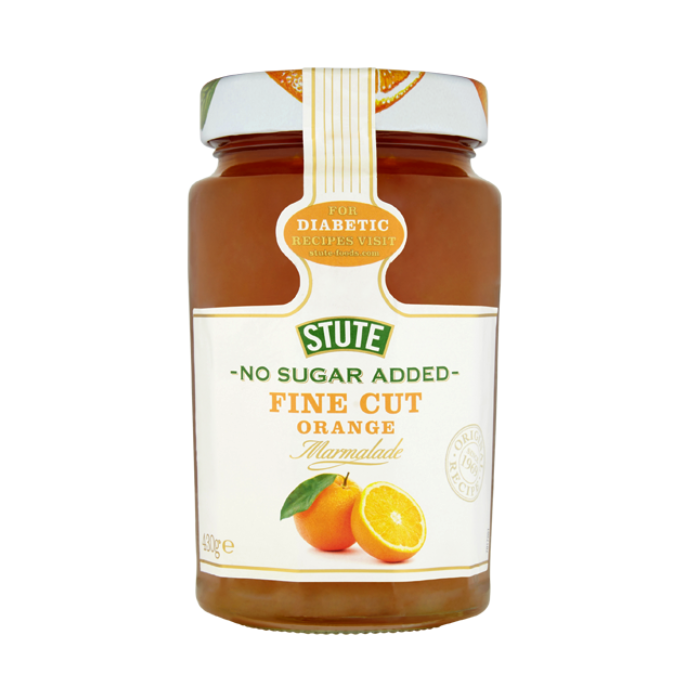 Stute No Sugar Added Fine Cut Orange Marmalade 430g