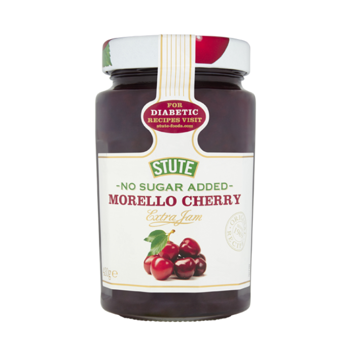 Stute No Sugar Added Morello Cherry Extra Jam 430g