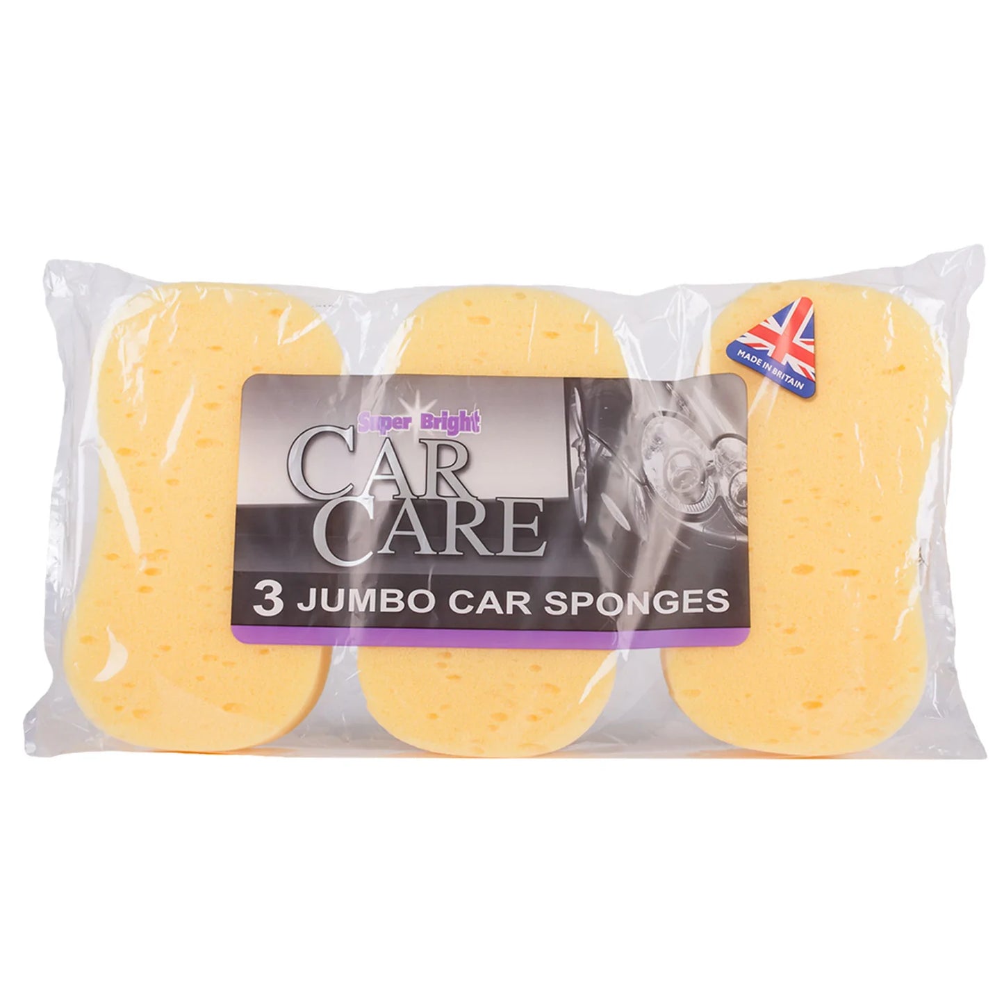Super Bright Car Care 3 Jumbo Car Sponges