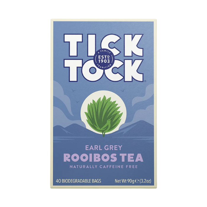 Tick Tock Earl Grey Rooibos 40 Tea Bags