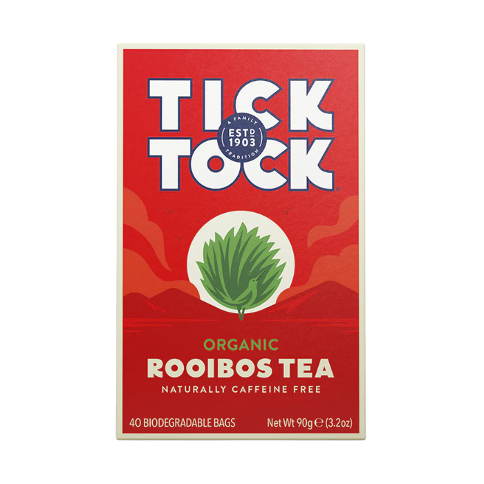 Tick Tock Organic Rooibos 40 Tea Bags