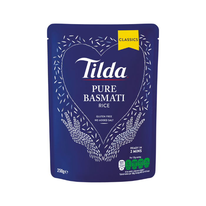 Tilda Pure Steamed Basmati Rice 250g