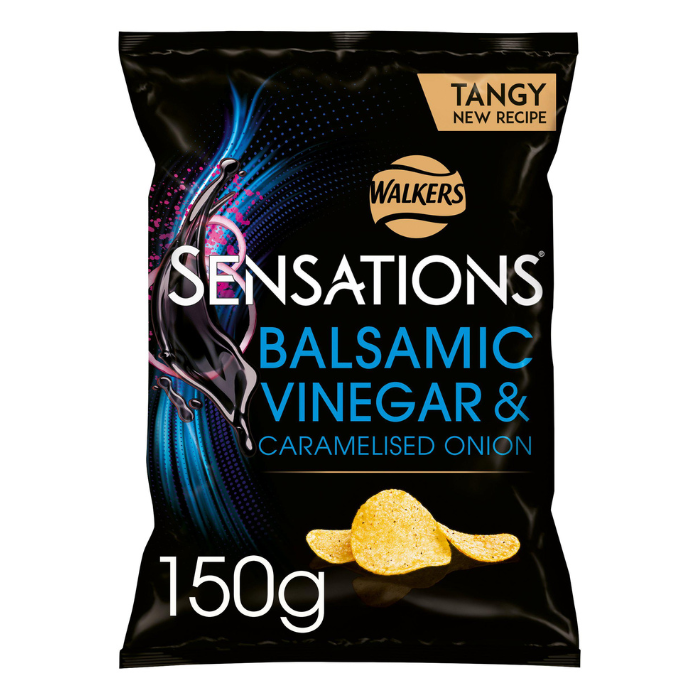 Walkers Sensations Balsamic Vinegar & Caramelised Onion Crisps 150g ...