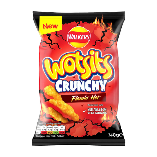 Walkers Wotsits Crunchy Flamin' Hot 140g