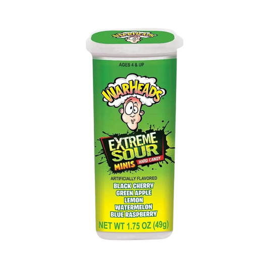 Warheads Mini Size Extreme Sour Hard Candy 49g