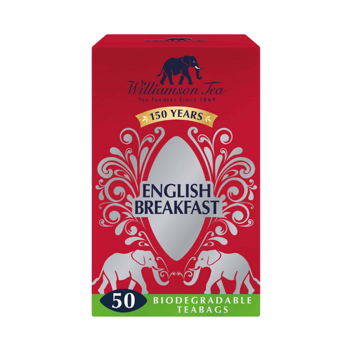 Williamson Tea English Breakfast 50 Tea Bags, 125g