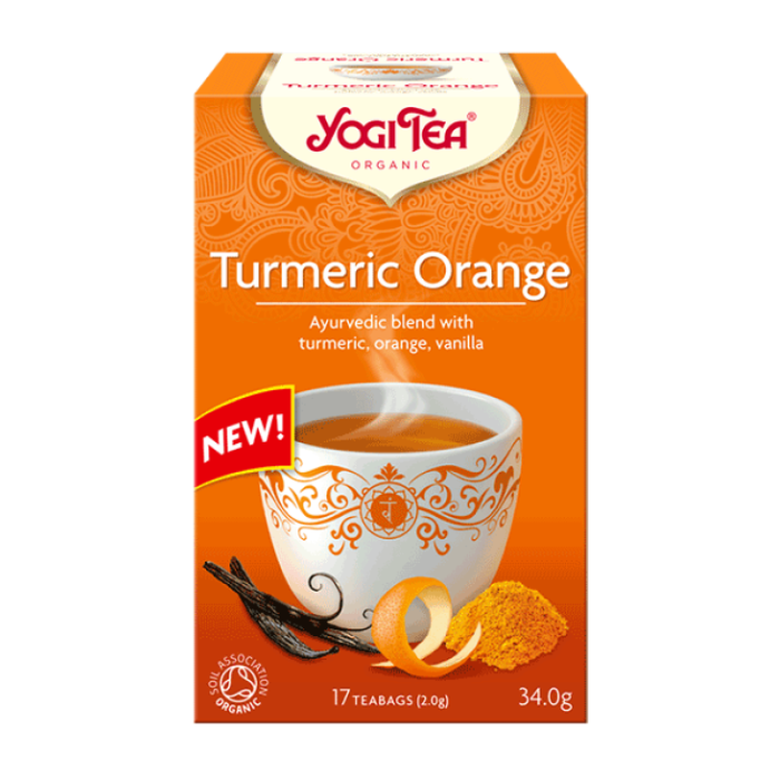 Yogi Tea Organic Turmeric Orange 17 Tea Bags